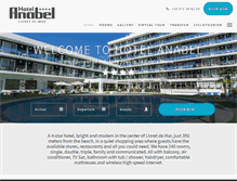 Tablet Screenshot of hotelanabel.com